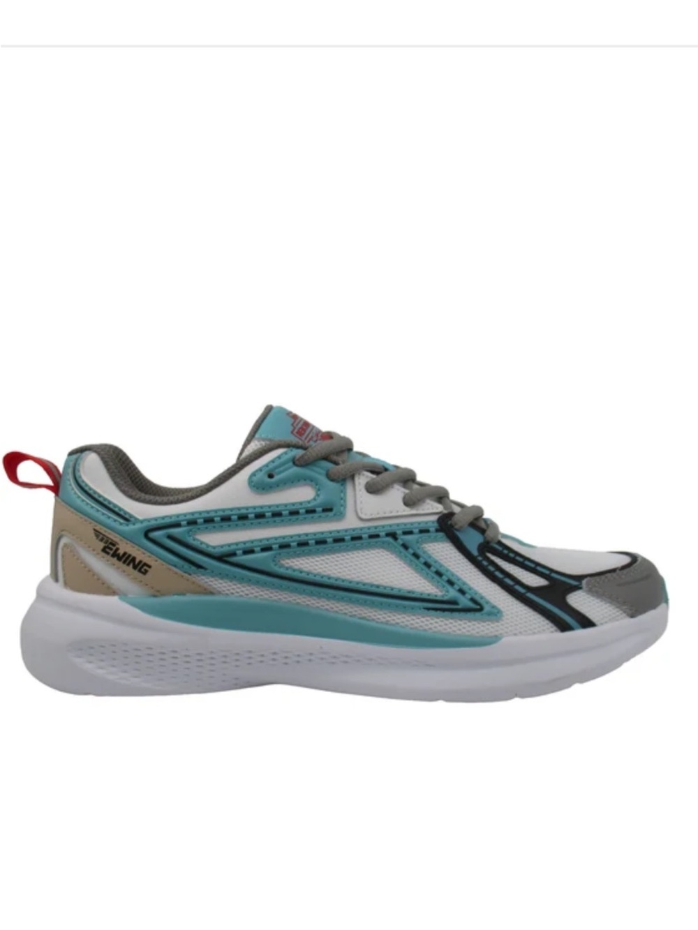 Rebound 33 Ewing Running “White/Lake Blue/Grey” Women’s 11 Men 12.5 Womens NWT